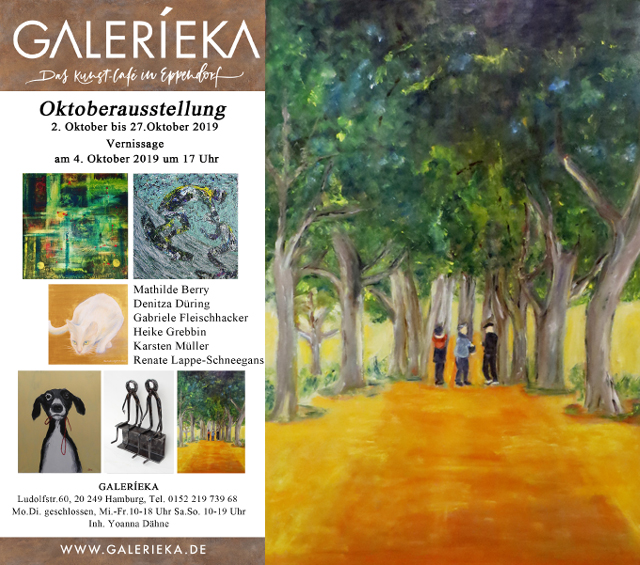 Galerieka, Oktoberausstellung 2019 - Gemeinschaftsausstellung mit Heike Grebbin